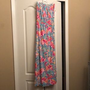 Lilly Pulitzer Strapless Maxi Dress